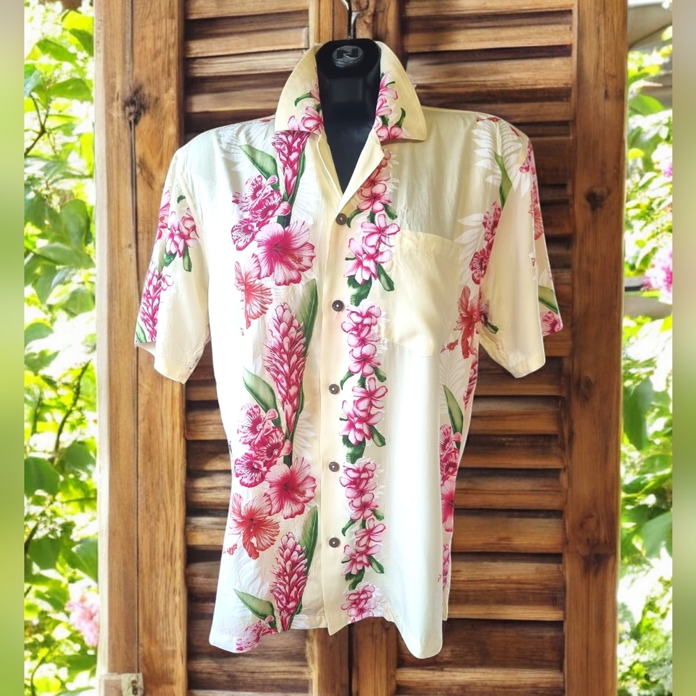🔥Host Pick🔥 Favant Floral Hawaiian Shirt - Yellow and Pink Size M